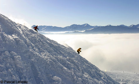 Descente de ski aux 3 vallées